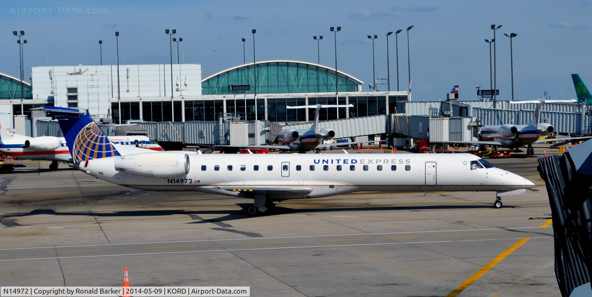 N14972, 1999 Embraer ERJ-145LR (EMB-145LR) C/N 145151, Taxi O'Hare