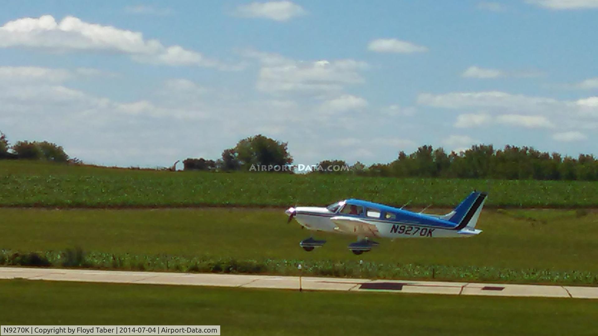 N9270K, 1974 Piper PA-28-235 C/N 28-7410027, Departure