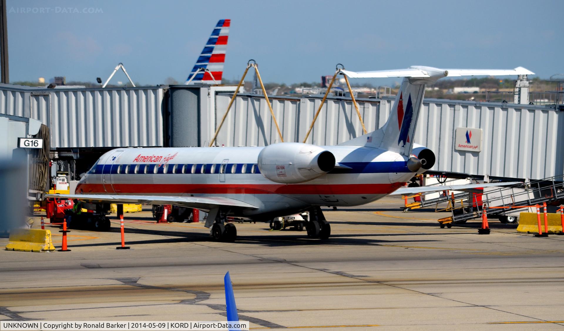 UNKNOWN, Airliners Various C/N Unknown, American Eagle EMB-145 at gate G16 O'Hare