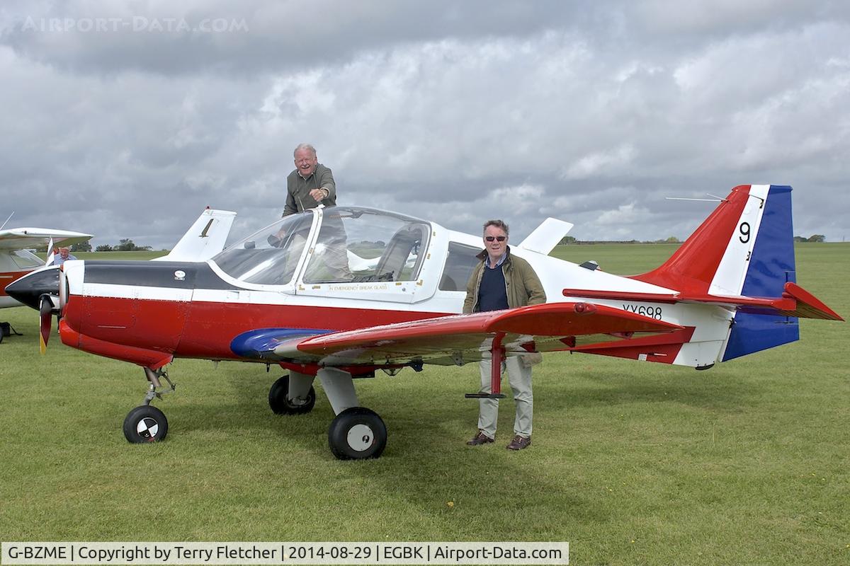 G-BZME, 1975 Scottish Aviation Bulldog T.1 C/N BH120/347, At 2014 LAA Rally at Sywell