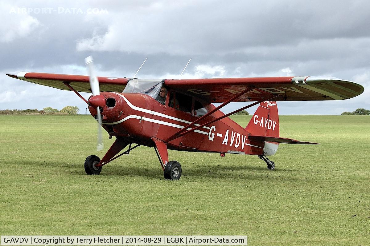 G-AVDV, 1956 Piper PA-22-150 Tri-Pacer C/N 22-3752, At 2014 LAA Rally at Sywell