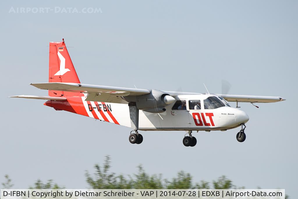 D-IFBN, 1984 Pilatus Britten-Norman BN-2B-26 Islander C/N 2185, OLT BN2