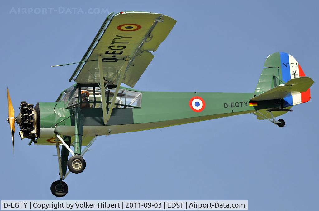 D-EGTY, 1946 Morane-Saulnier MS-505 Criquet C/N 73, at Hahnweide