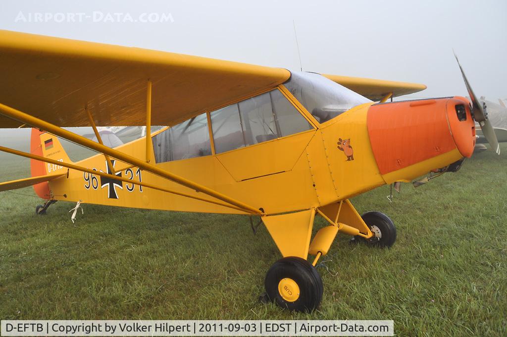D-EFTB, 1954 Piper L-18C Super Cub (PA-18-95) C/N 18-3455, at Hahnweide