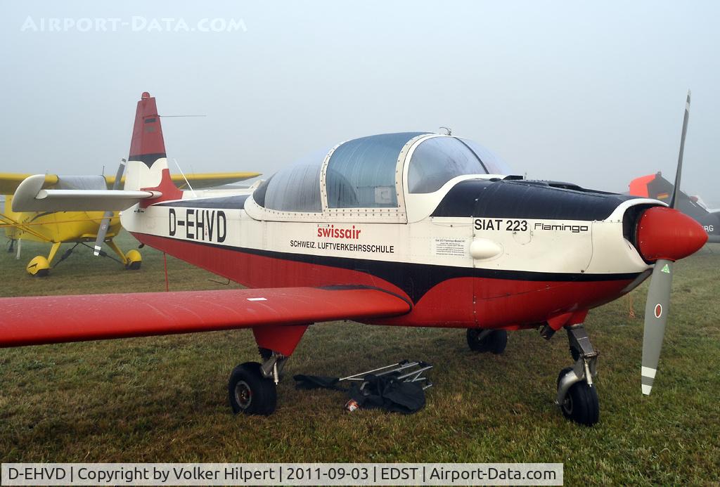 D-EHVD, SIAT 223K-1 Flamingo C/N 020, at Hahnweide