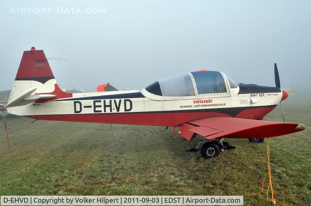 D-EHVD, SIAT 223K-1 Flamingo C/N 020, at Hahnweide