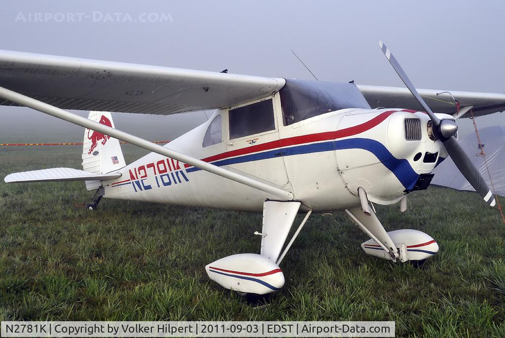 N2781K, 1947 Luscombe 8E Silvaire C/N 5508, at Hahnweide