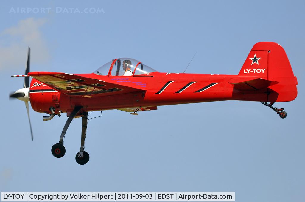 LY-TOY, Yakovlev Yak-55 C/N 901105, at Hahnweide
