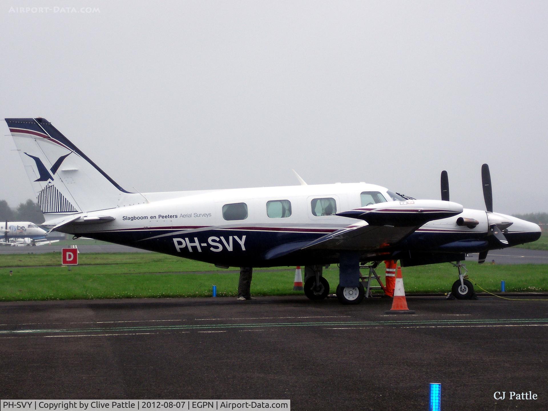 PH-SVY, Piper PA-31T Cheyenne II C/N 31T-8020041, An overcast day at Dundee Riverside.