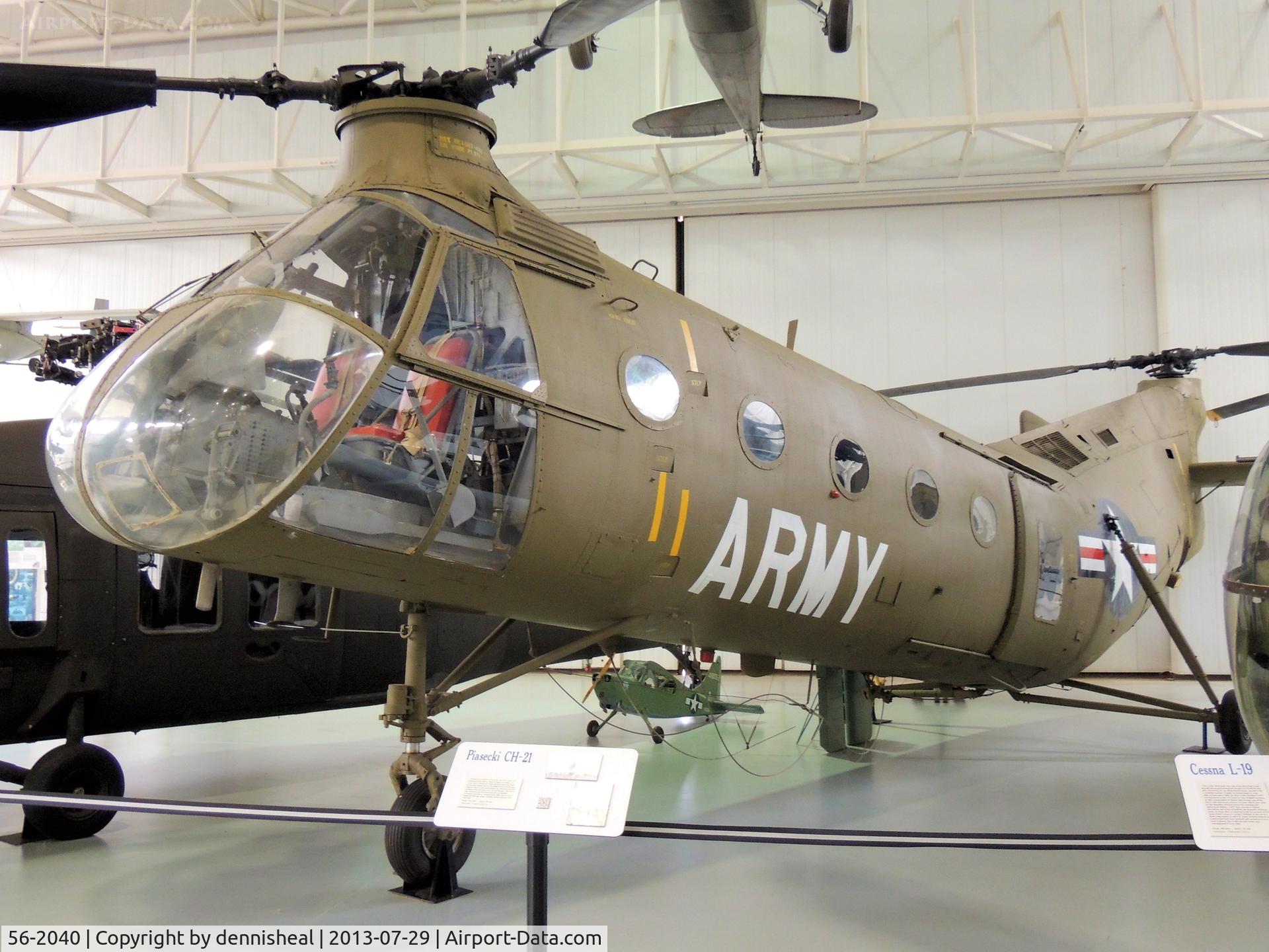 56-2040, Vertol CH-21C Shawnee C/N C.202, VERTOL CH-21C SHAWNEE