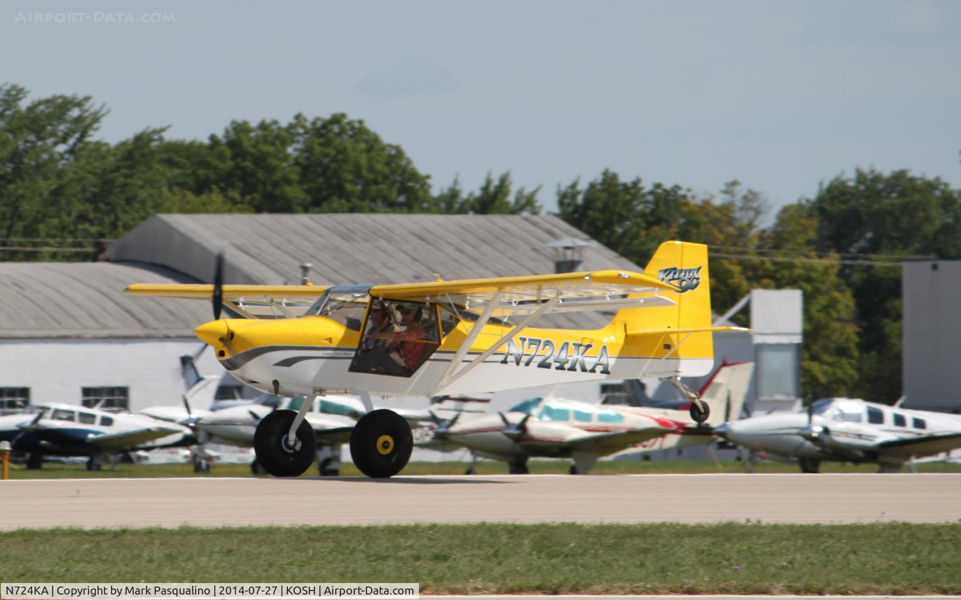 N724KA, 2012 Foxair Kitfox Light Sport C/N KA12254243, Kitfox Light Sport