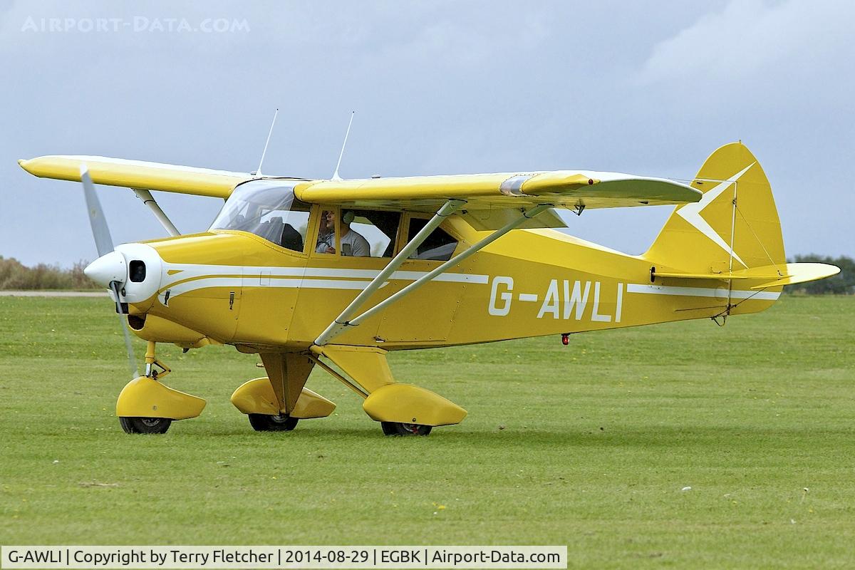 G-AWLI, 1957 Piper PA-22-150 Tri-Pacer C/N 22-5083, At 2014 LAA Rally at Sywell
