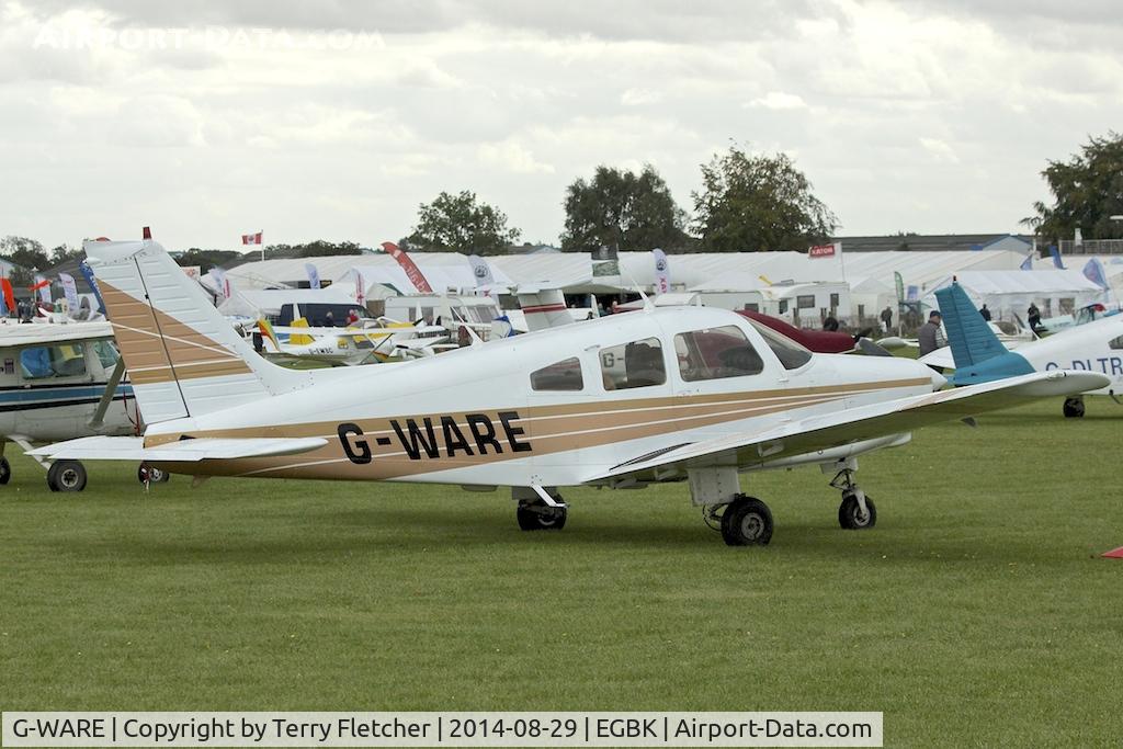 G-WARE, 1984 Piper PA-28-161 Cherokee Warrior II C/N 28-8416080, At 2014 LAA Rally at Sywell