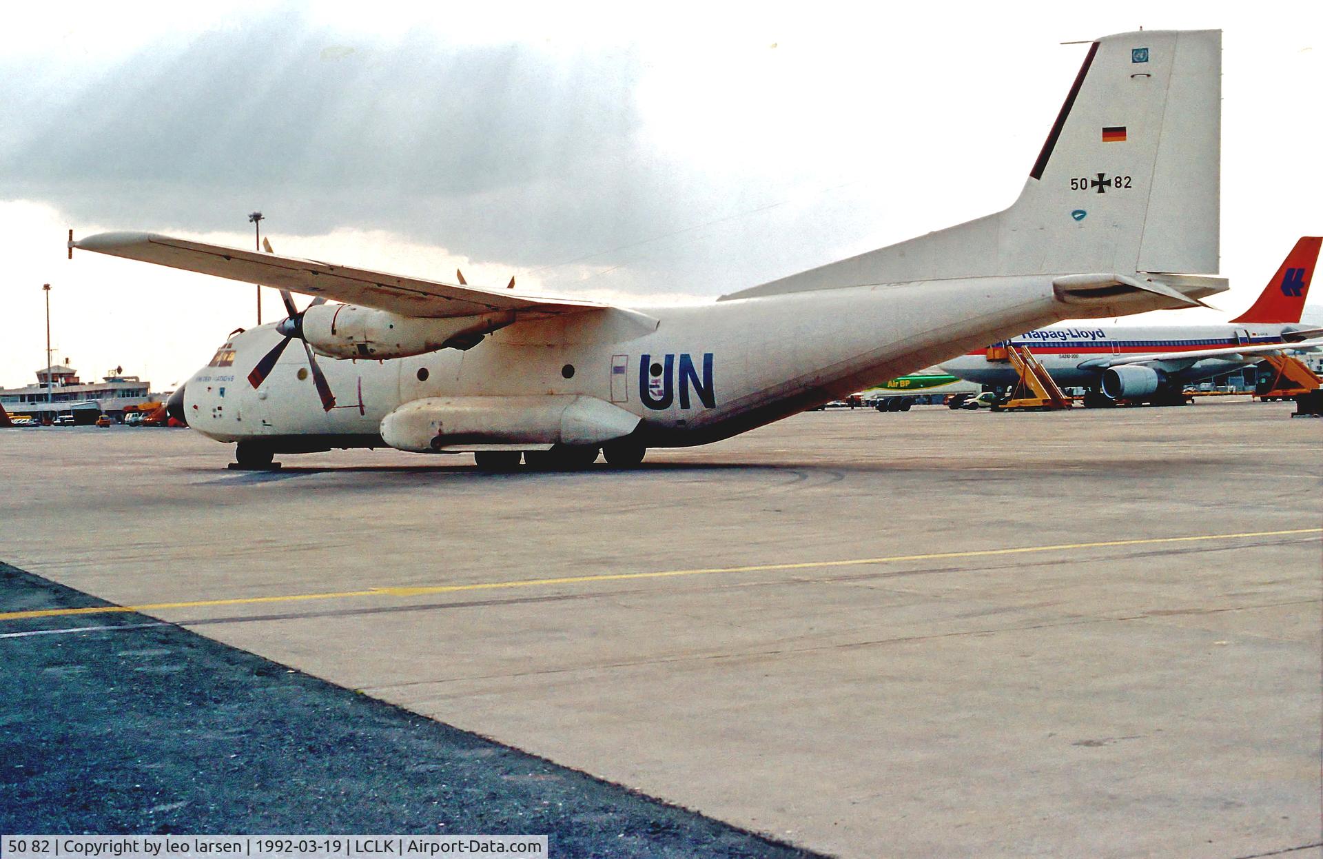 50 82, Transall C-160D C/N D119, Larnaca Cyprus 19.3.92