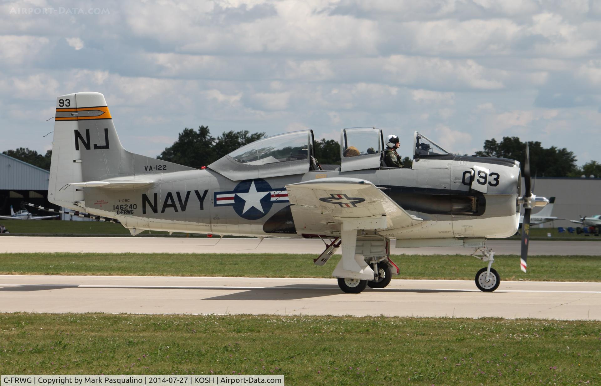 C-FRWG, North American T-28C Trojan C/N 252-3 (146240), North American T-28C