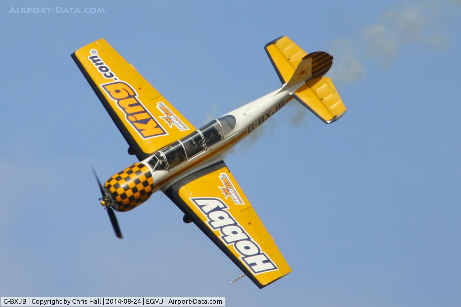 G-BXJB, 1987 Bacau Yak-52 C/N 877403, at the Little Gransden Airshow 2014