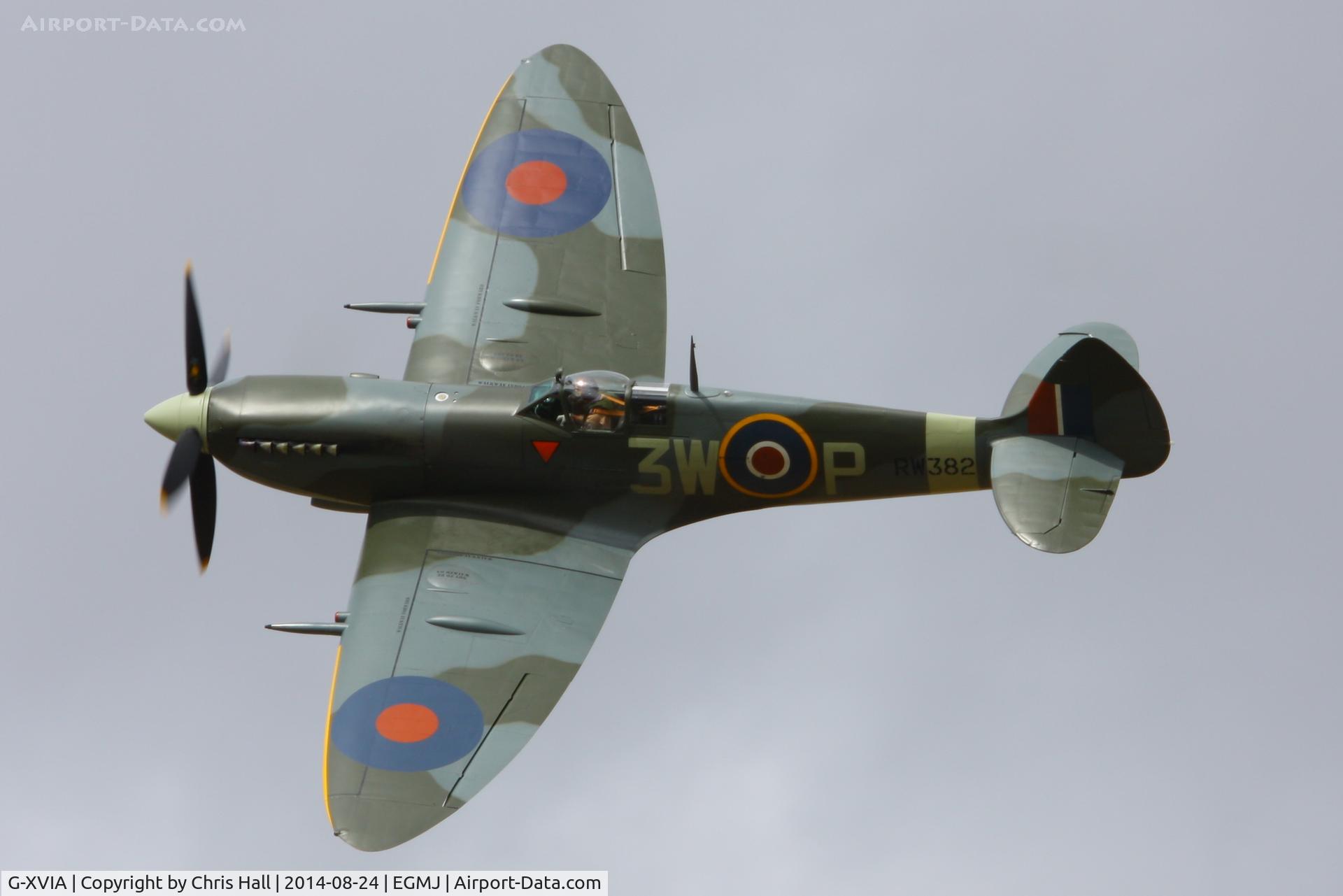 G-XVIA, 1945 Supermarine 361 Spitfire LF.XVIe C/N CBAF.11581, at the Little Gransden Airshow 2014