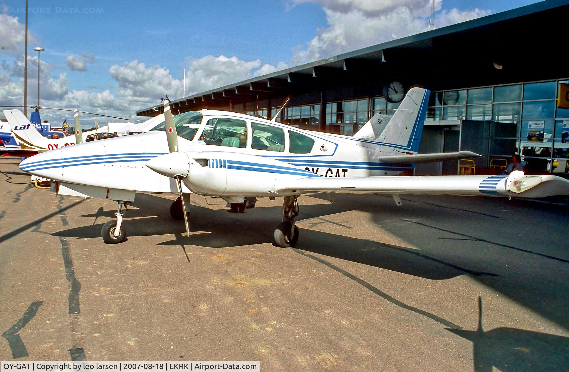OY-GAT, 1978 Grumman American GA-7 Cougar C/N GA7-0048, Roskilde Air Show 18.8.07