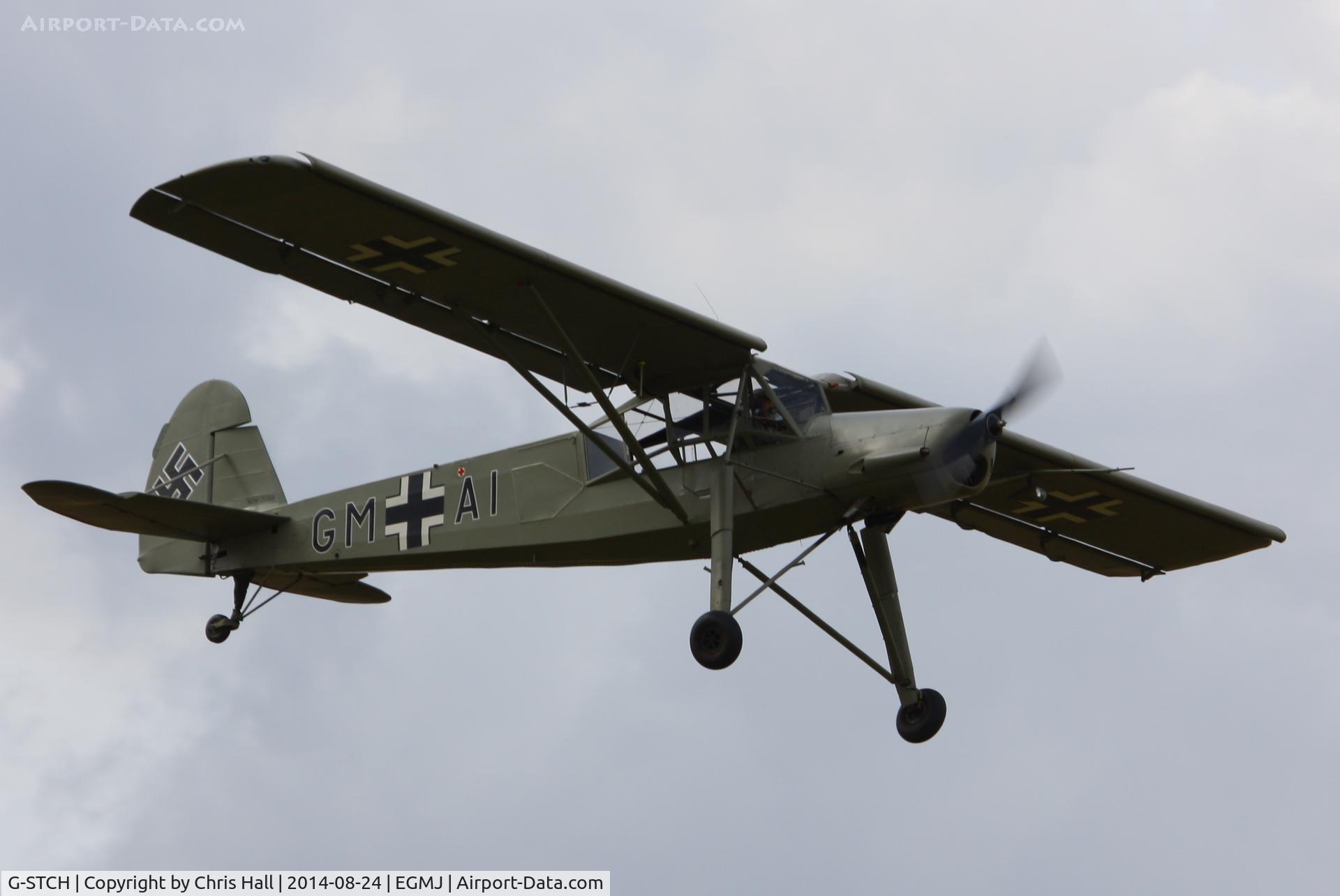 G-STCH, 1942 Fieseler Fi-156A-1 Storch C/N 2088, at the Little Gransden Airshow 2014