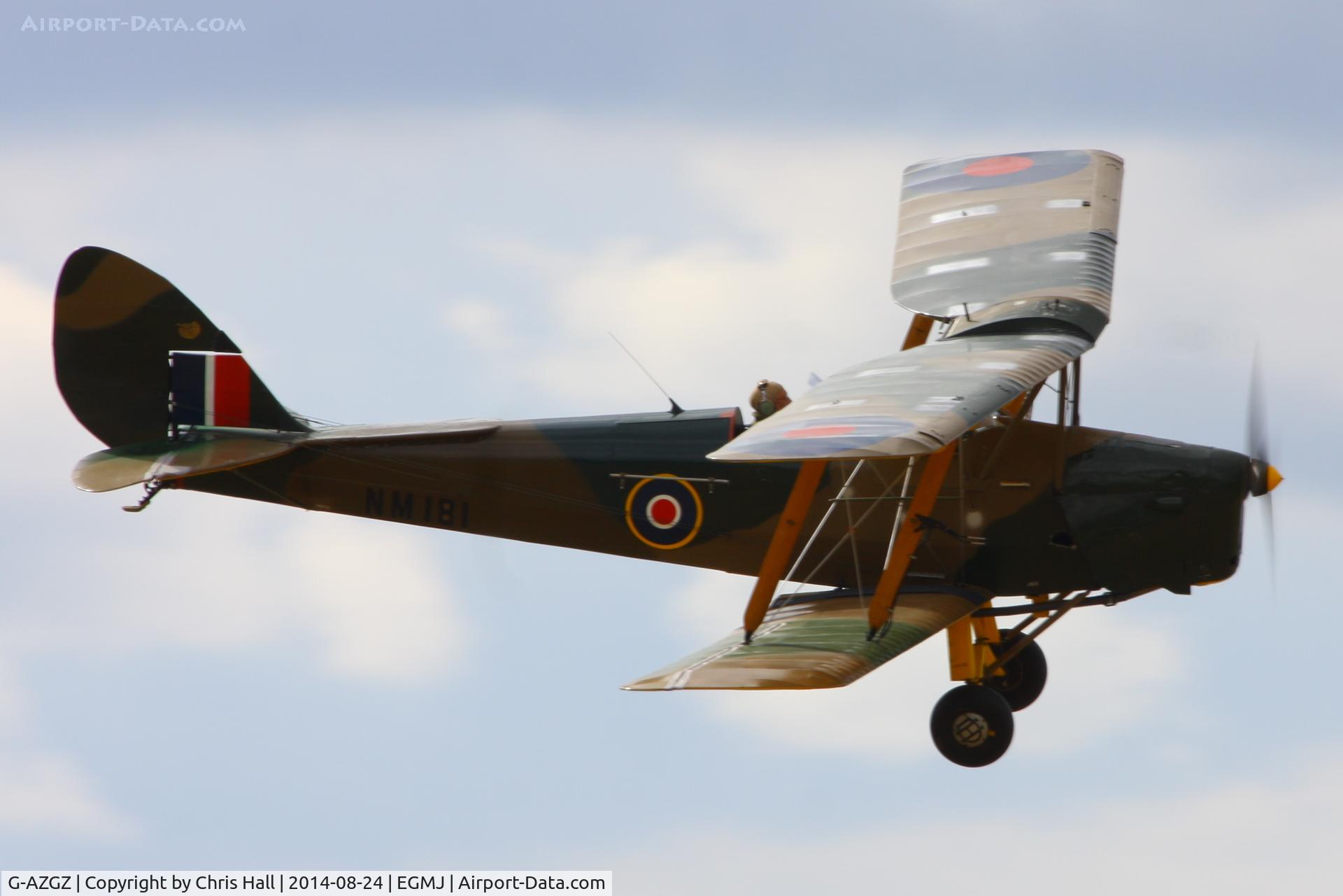 G-AZGZ, 1944 De Havilland DH-82A Tiger Moth II C/N 86489, at the Little Gransden Airshow 2014