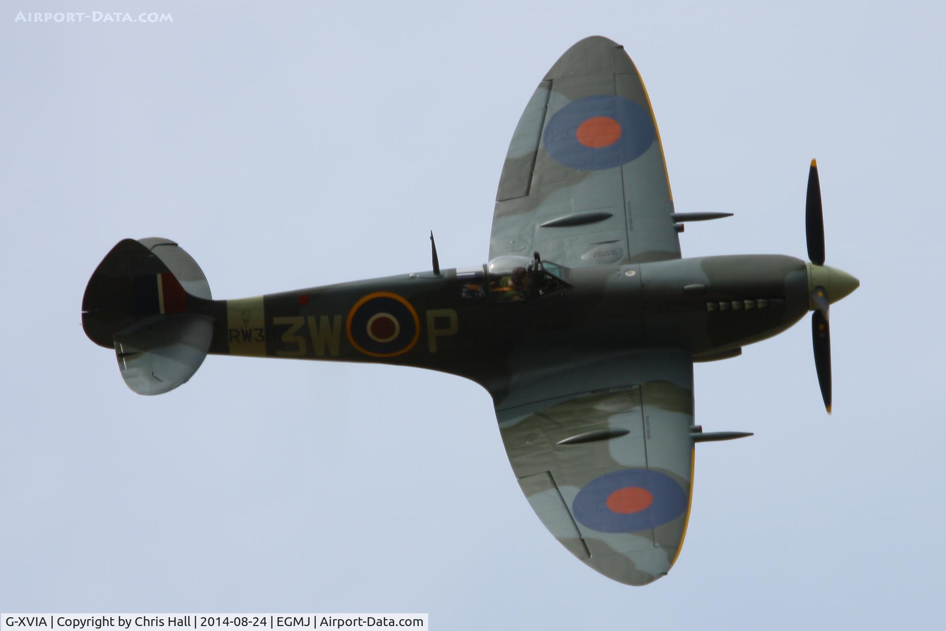 G-XVIA, 1945 Supermarine 361 Spitfire LF.XVIe C/N CBAF.11581, at the Little Gransden Airshow 2014