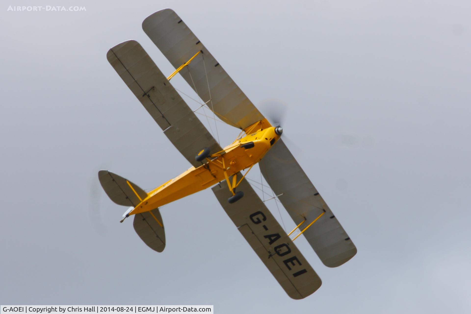 G-AOEI, 1939 De Havilland DH-82A Tiger Moth II C/N 82196/N6946, at the Little Gransden Airshow 2014