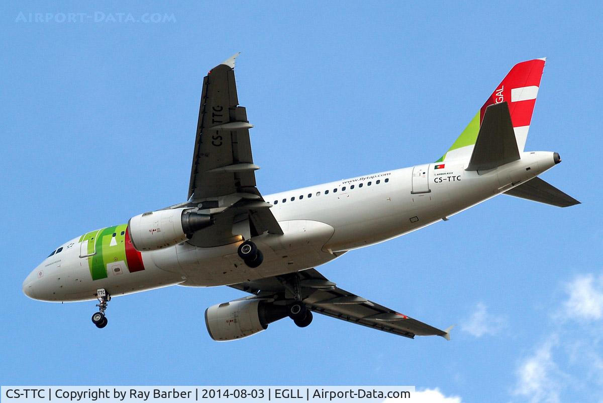 CS-TTC, 1997 Airbus A319-111 C/N 763, Airbus A319-111 [0763] (TAP Air Portugal) Home~G 03/08/2014. On approach 27R.