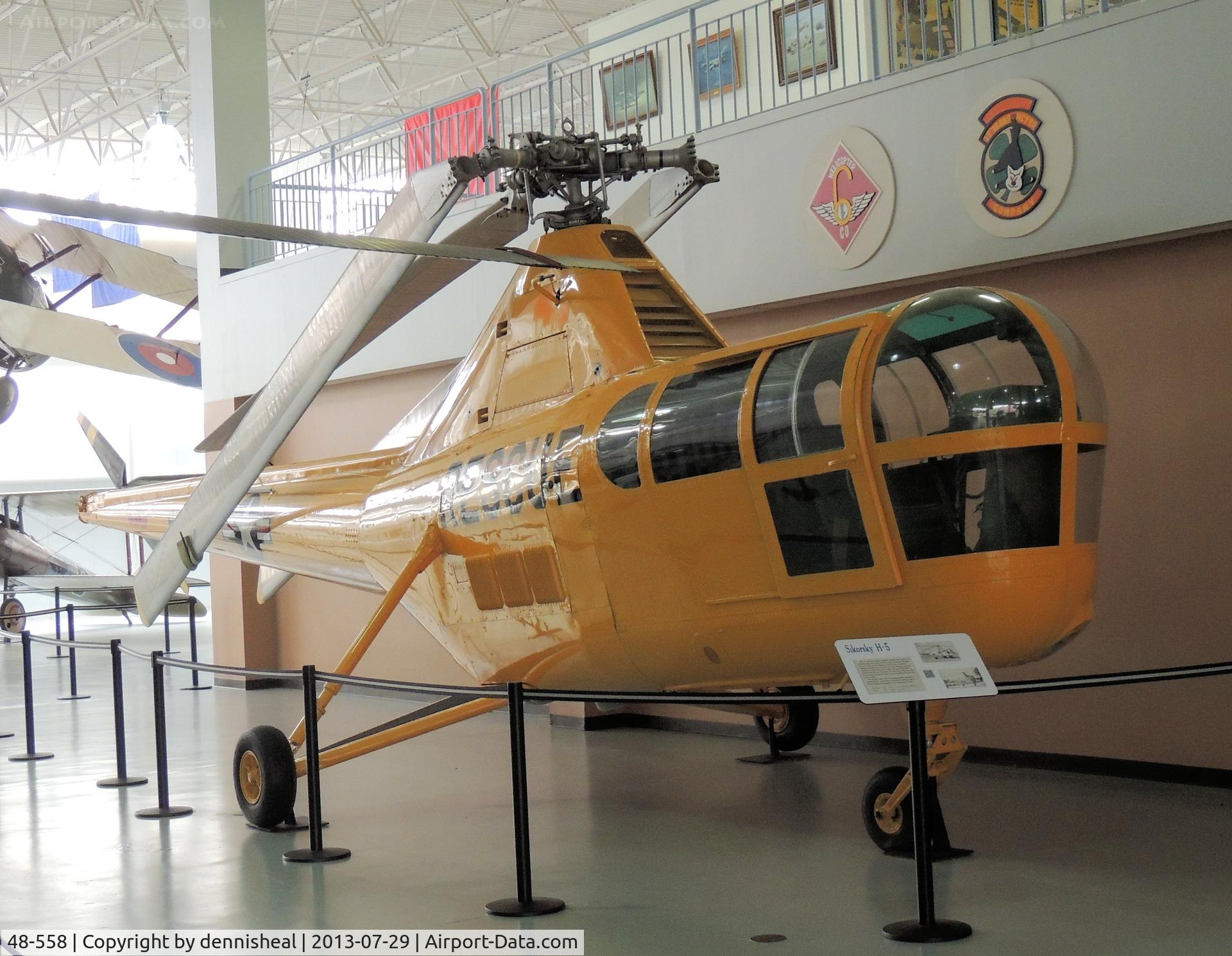 48-558, 1948 Sikorsky H-5G C/N 51-151, 1948 SIKORSKY H-5G DRAGONFLY