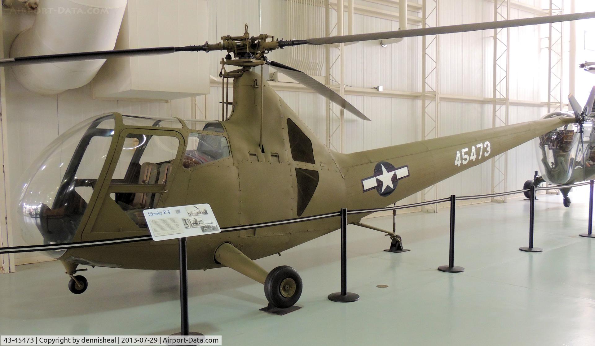 43-45473, 1944 Sikorsky R-6A Hoverfly C/N Not found 43-45473, 1944 SIKORSKY R-6A HOVERFLY