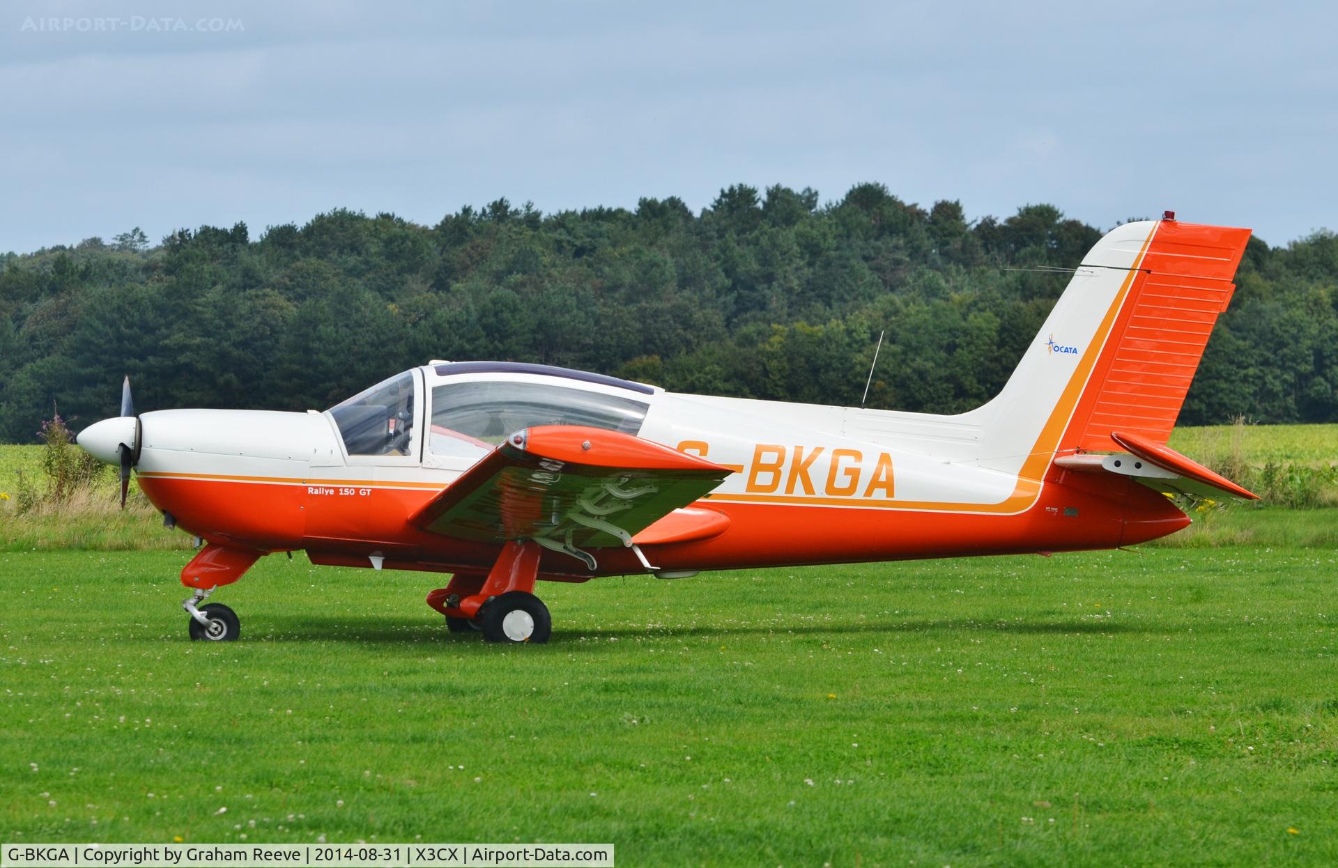 G-BKGA, 1979 Socata MS-892E Rallye 150GT C/N 13287, Parked at Northrepps.