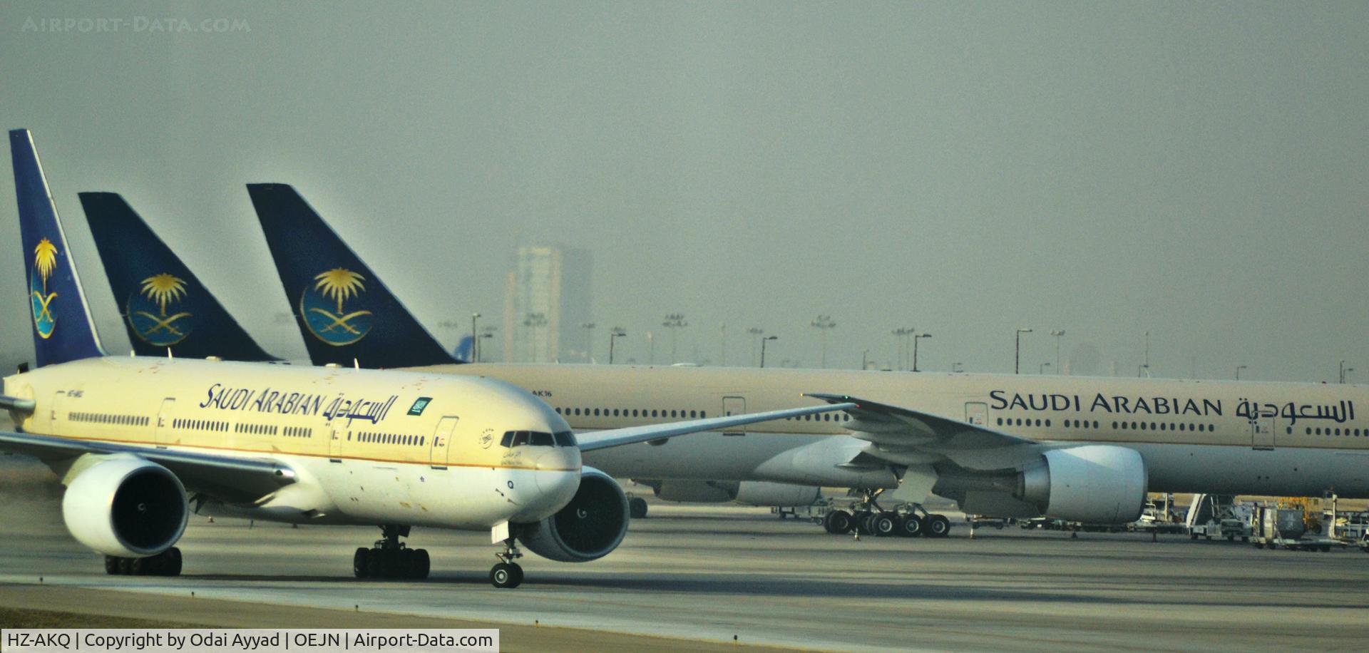 HZ-AKQ, Boeing 777-268/ER C/N 28360, B772 Parking at jeddah airport