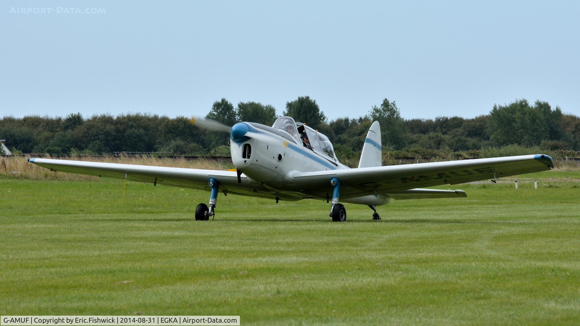 G-AMUF, 1952 De Havilland DHC-1 Chipmunk 21 C/N C1/0832, 3. G-AMUF preparing to depart the superb 25th Anniversary RAFA Shoreham Airshow.