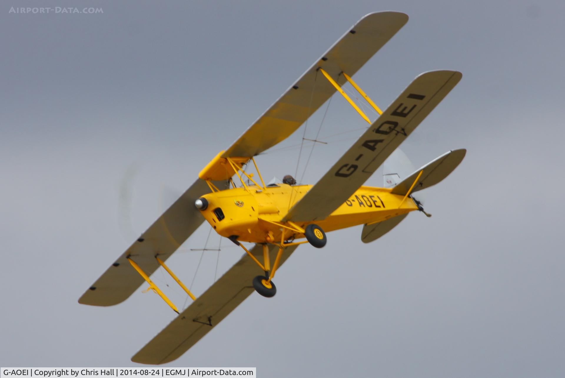 G-AOEI, 1939 De Havilland DH-82A Tiger Moth II C/N 82196/N6946, at the Little Gransden Airshow 2014