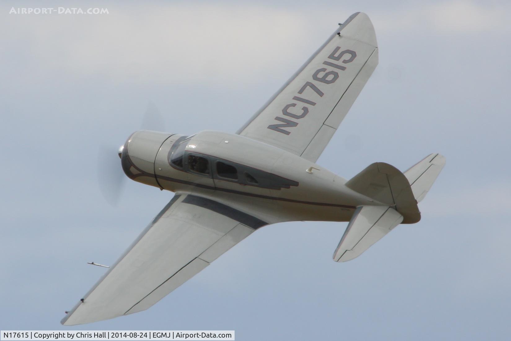 N17615, 1938 Spartan 7W Executive C/N 14, at the Little Gransden Airshow 2014