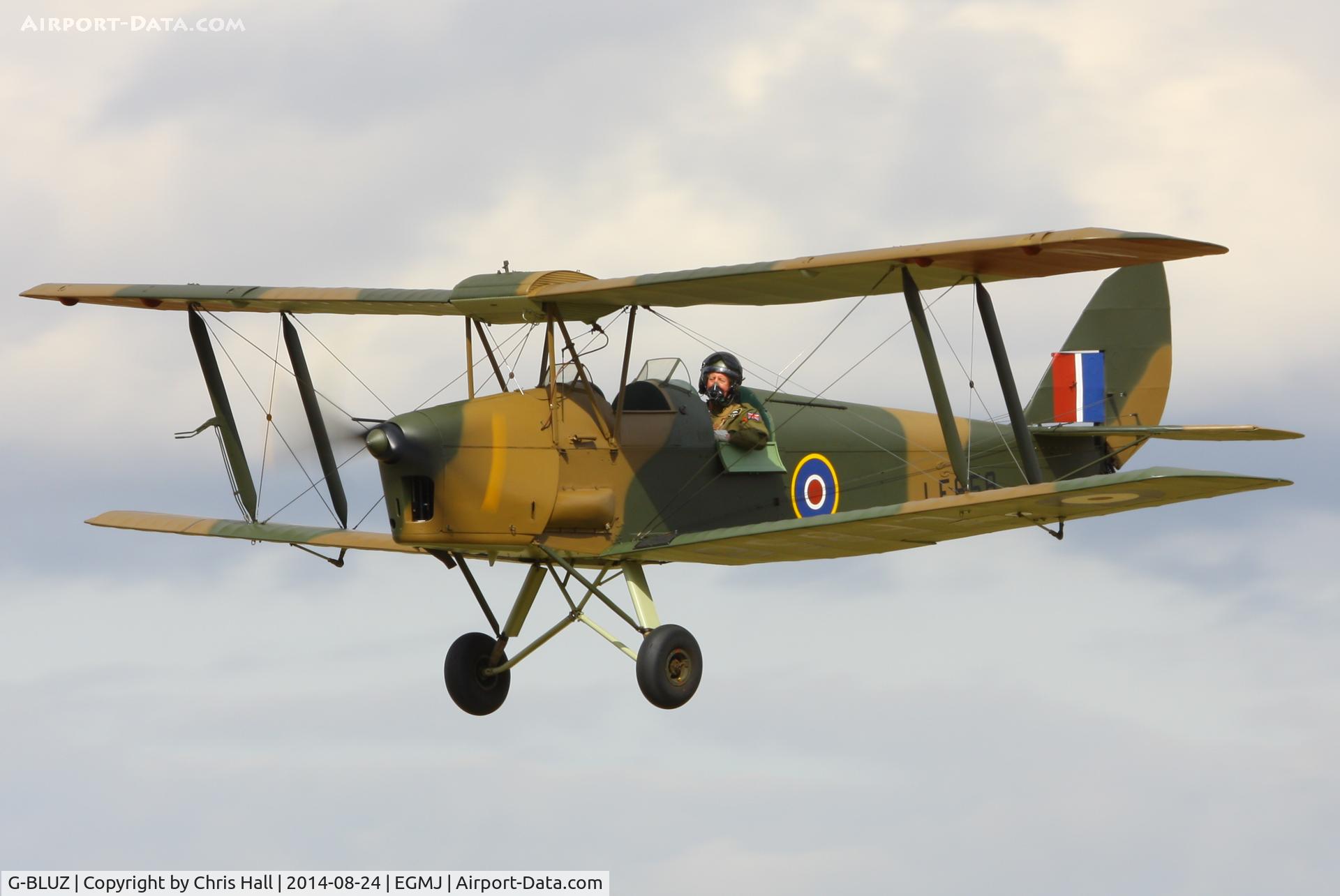 G-BLUZ, 1944 De Havilland DH.82B Queen Bee C/N 1435, at the Little Gransden Airshow 2014