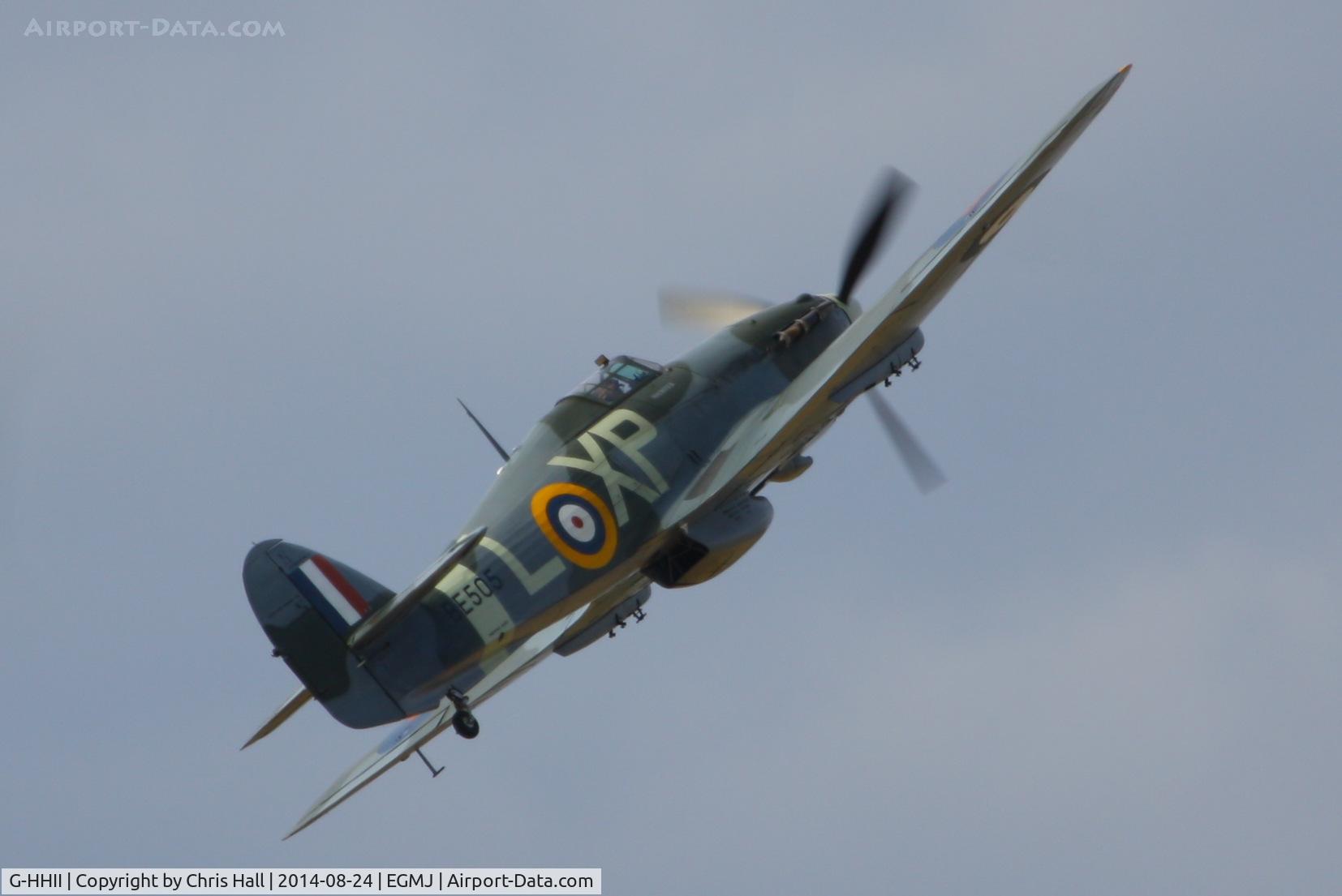 G-HHII, 1940 Hawker (CCF) Hurricane Mk2B C/N CCF/R20023, at the Little Gransden Airshow 2014