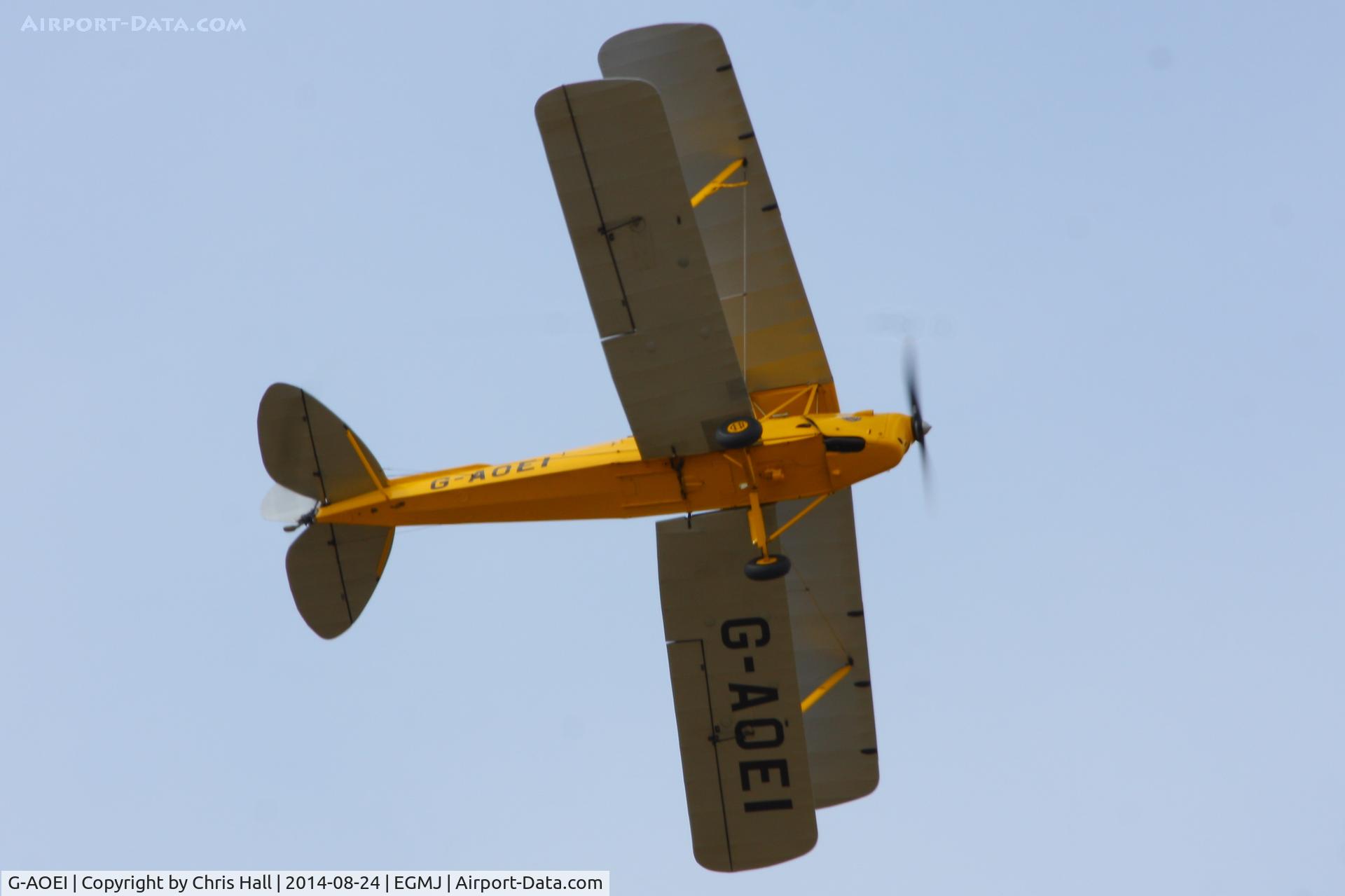 G-AOEI, 1939 De Havilland DH-82A Tiger Moth II C/N 82196/N6946, at the Little Gransden Airshow 2014