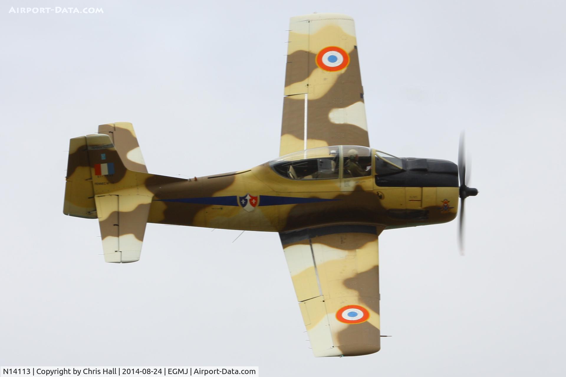 N14113, 1951 North American T-28A Fennec C/N 81-1, at the Little Gransden Airshow 2014