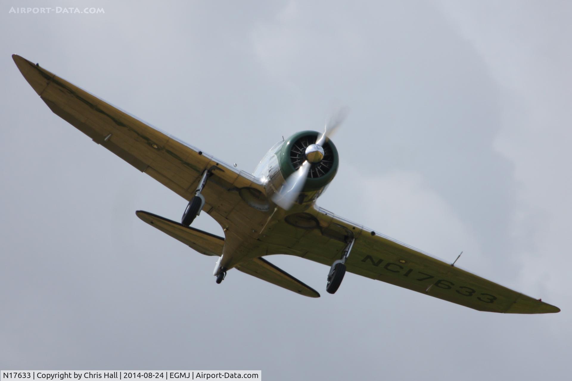 N17633, 1939 Spartan 7W Executive C/N 21, at the Little Gransden Airshow 2014