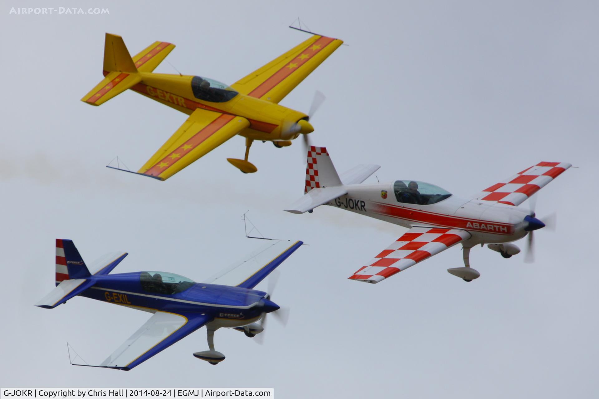 G-JOKR, 2008 Extra EA-300L C/N 1278, at the Little Gransden Airshow 2014