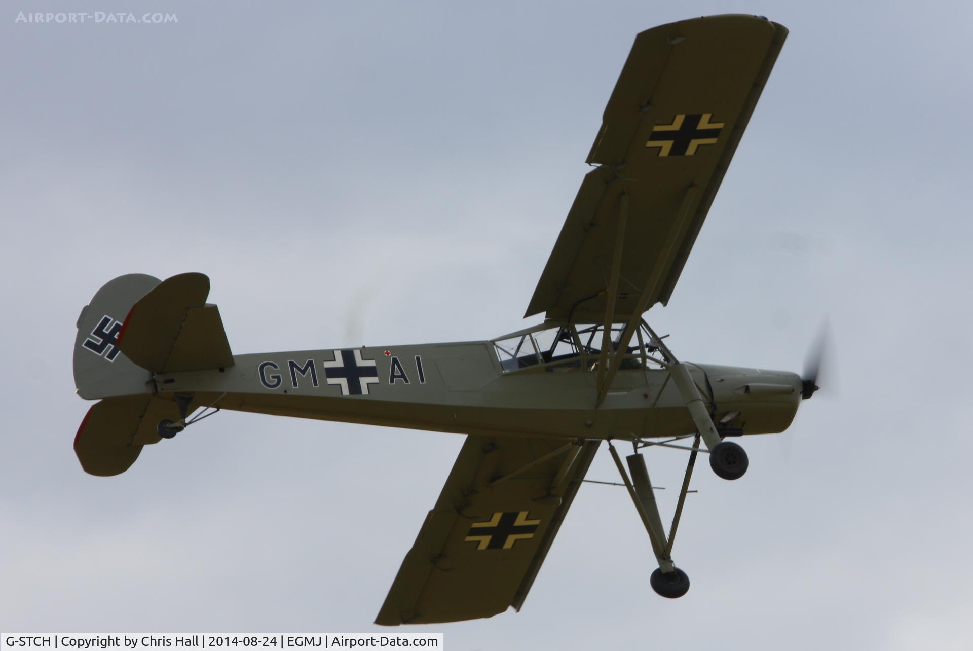 G-STCH, 1942 Fieseler Fi-156A-1 Storch C/N 2088, at the Little Gransden Airshow 2014
