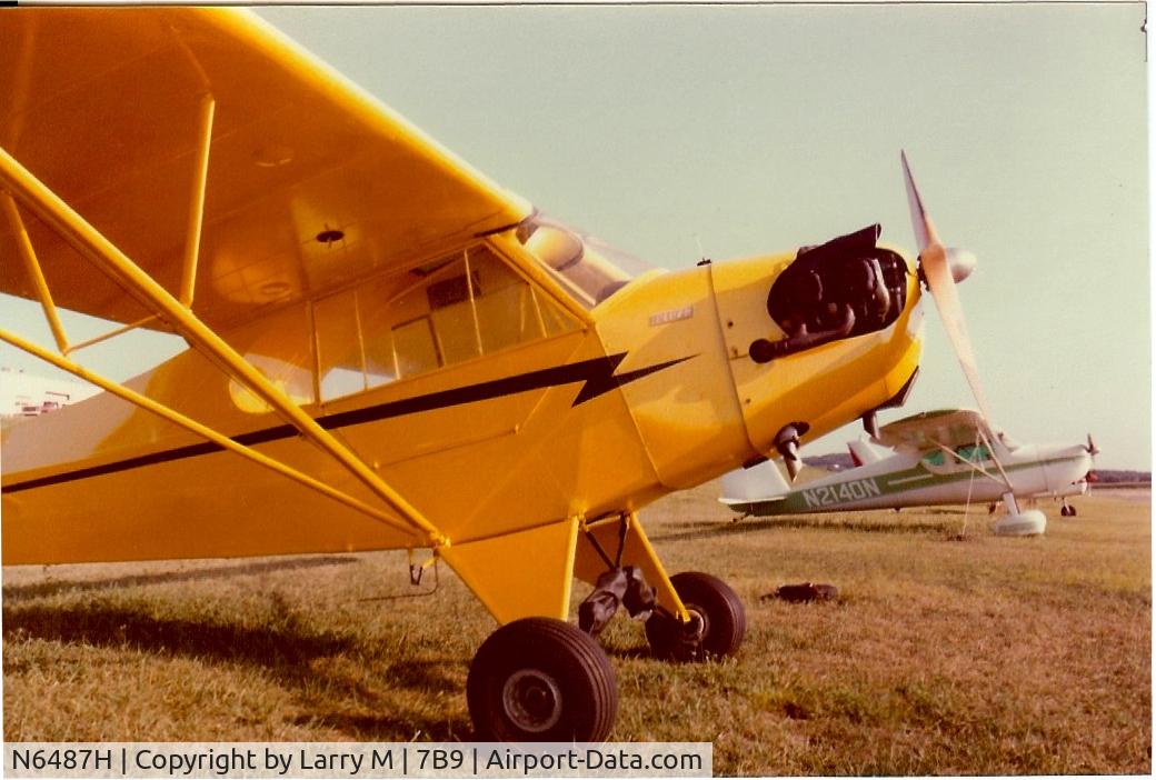 N6487H, 1946 Piper J3C-65 Cub C/N 19668, Shot early 1980's