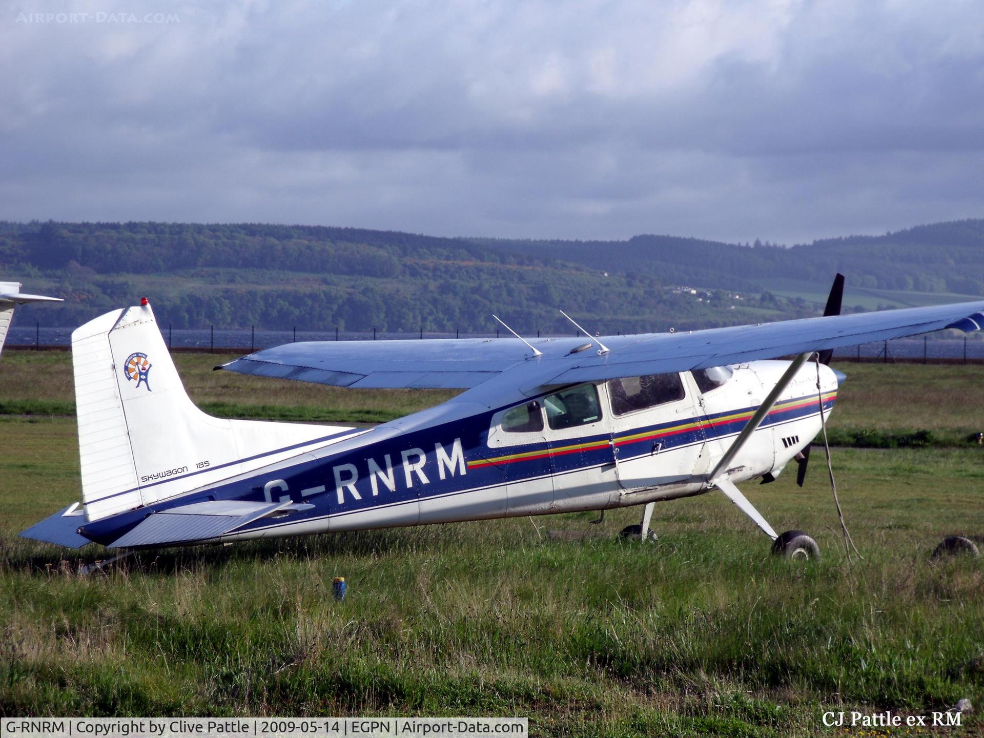 G-RNRM, 1974 Cessna A185F Skywagon 185 C/N 185-02541, Tied down at Dundee Riverside EGPN - May 2009