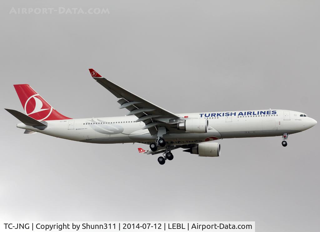 TC-JNG, 2002 Airbus A330-202 C/N 504, Landing rwy 07R