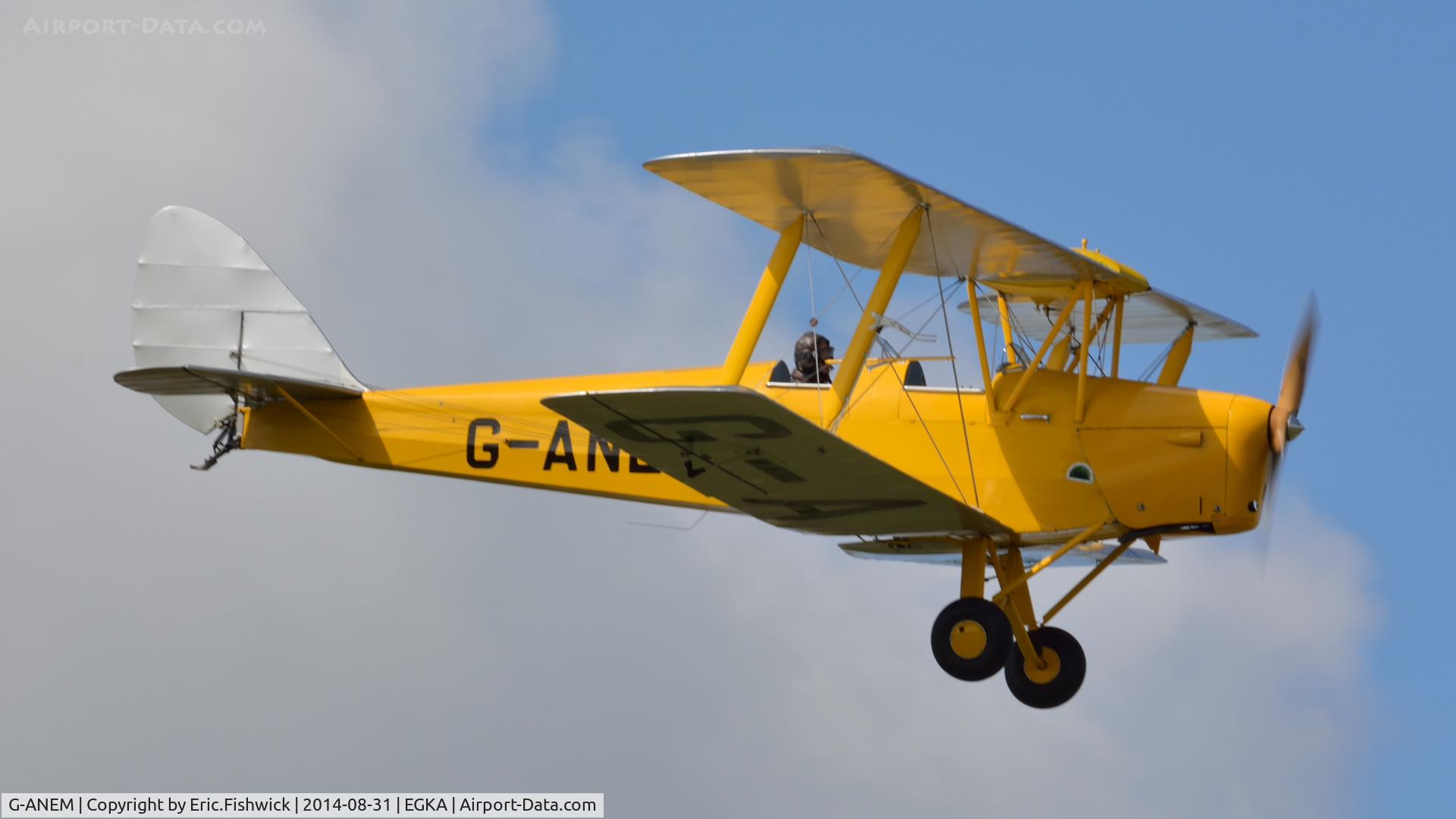 G-ANEM, 1940 De Havilland DH-82A Tiger Moth II C/N 82943, 43. G-ANEM in display mode at the superb 25th Anniversary RAFA Shoreham Airshow.