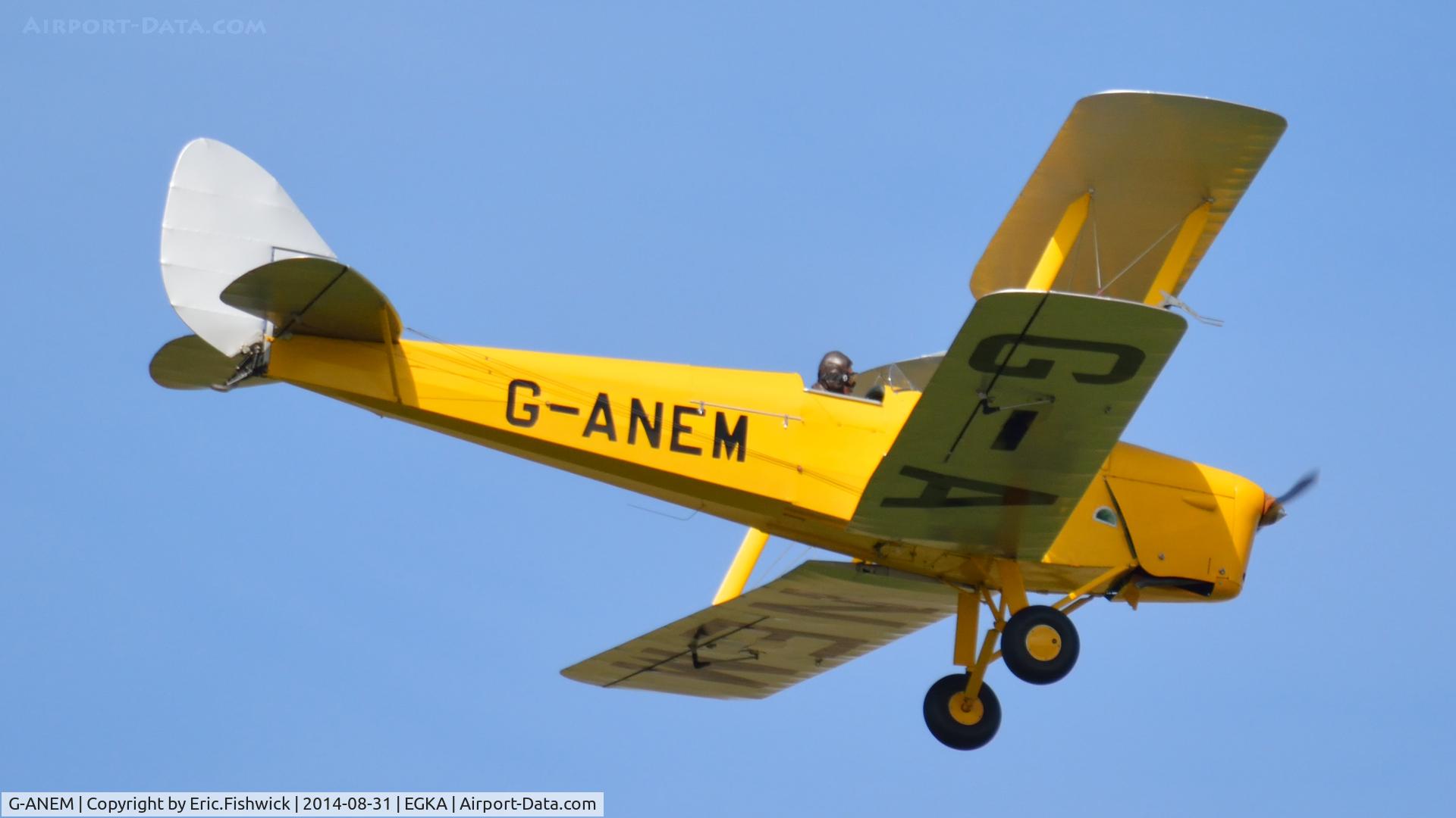 G-ANEM, 1940 De Havilland DH-82A Tiger Moth II C/N 82943, 44. G-ANEM in display mode at the superb 25th Anniversary RAFA Shoreham Airshow.