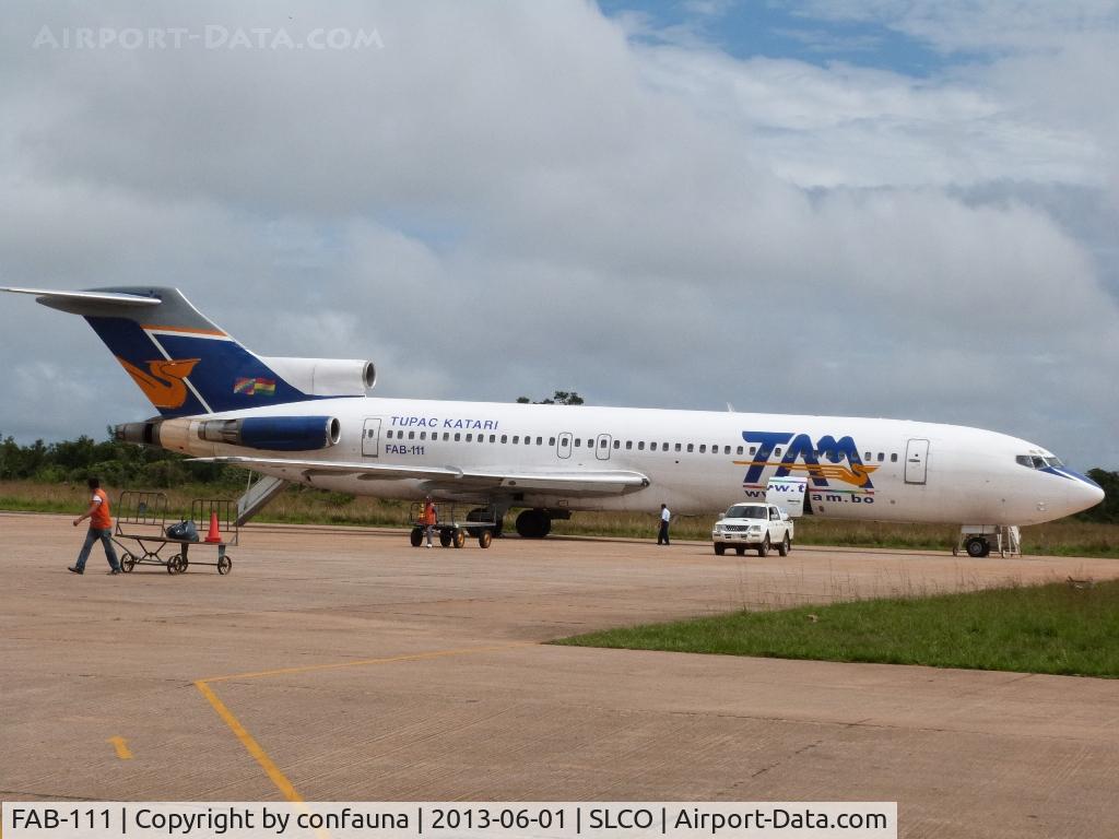 FAB-111, 1981 Boeing 727-224 C/N 22449, Tupac Katari in Pando, NW Bolivia