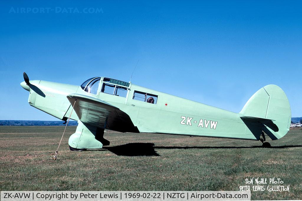ZK-AVW, Percival P-44 Proctor 5 C/N AE78, A J Bradshaw, Nelson