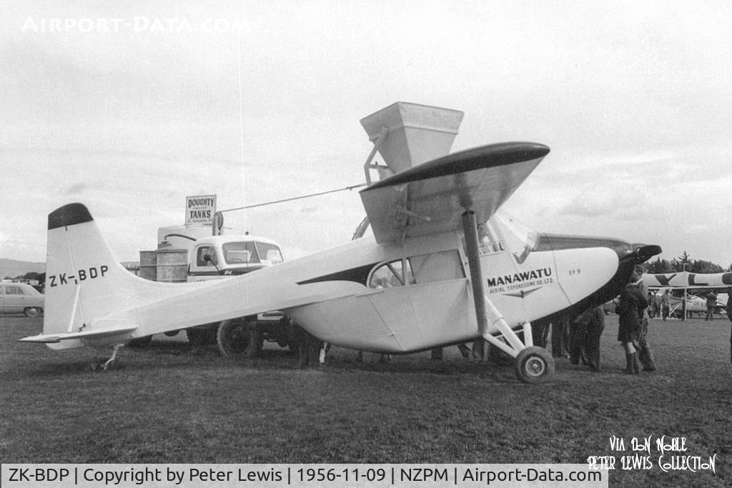 ZK-BDP, Edgar Percival EP-9 Prospector C/N 22, Manawatu ATD Co.Ltd., Feilding