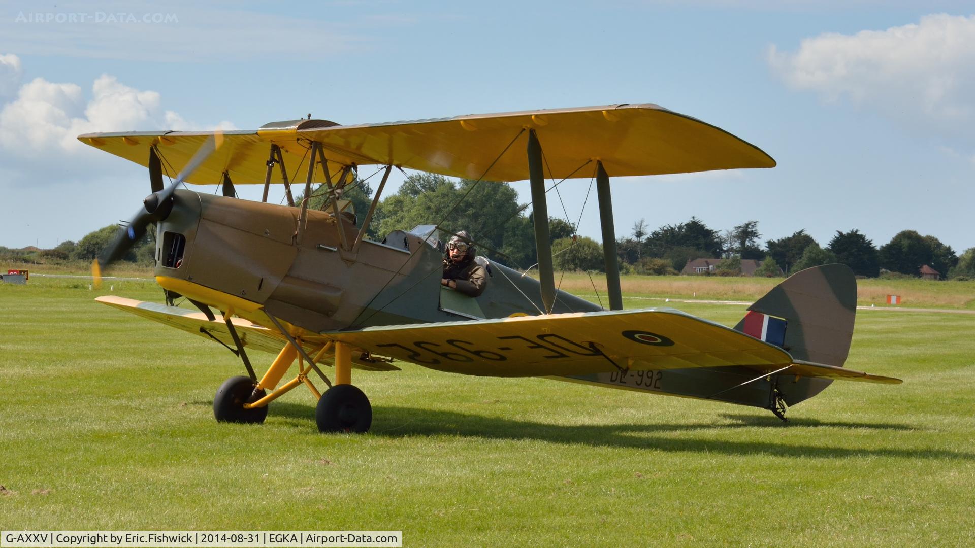 G-AXXV, 1944 De Havilland DH-82A Tiger Moth II C/N 85852, 1. G-AXXV at the superb 25th Anniversary RAFA Shoreham Airshow.